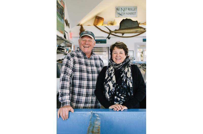 Louie and Beth Larsen at The Net Result in Vineyard Haven.