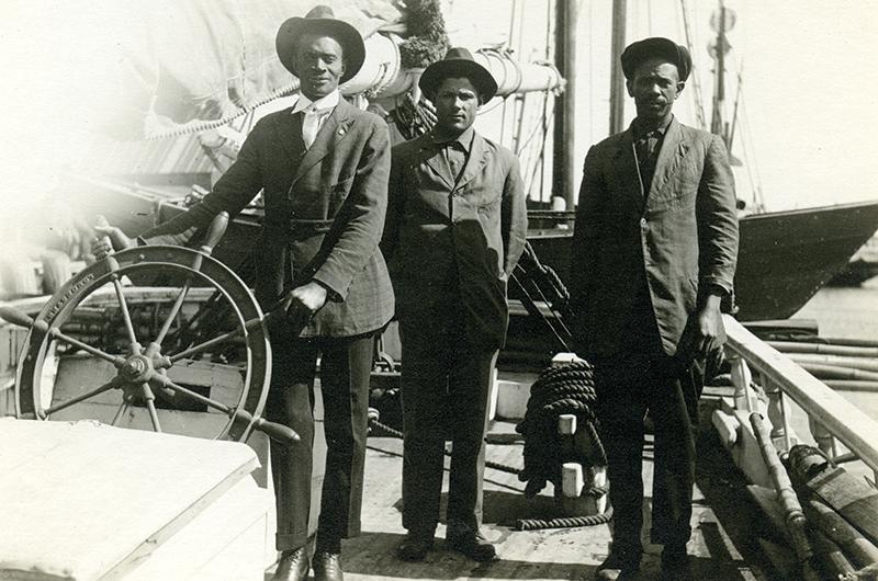 Captains and crew members of color from the photography collection at the New Bedford Whaling Museum.
