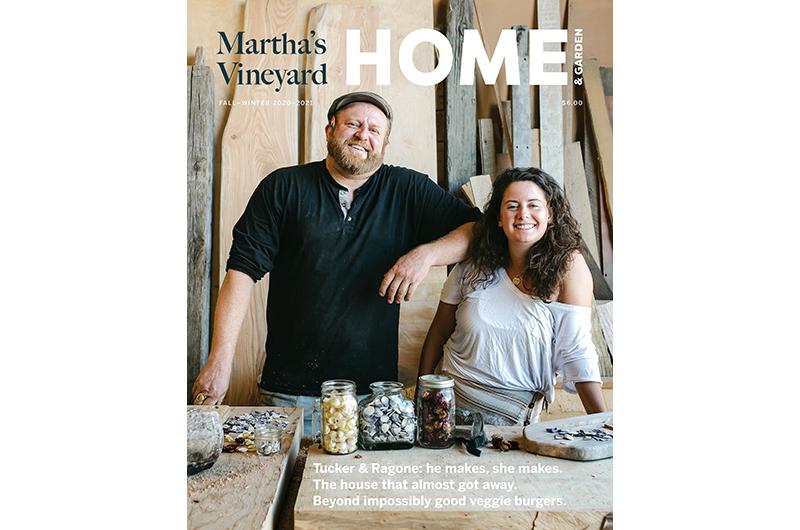 The Fall Home & Garden 2020 cover story about artistic couple Brad Tucker and Liz Ragone of Tucker Ragone Functional Art.