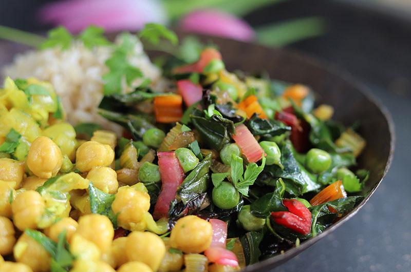 Swiss Chard and Peas with Maple-Balsamic-Lemon Sauce ...