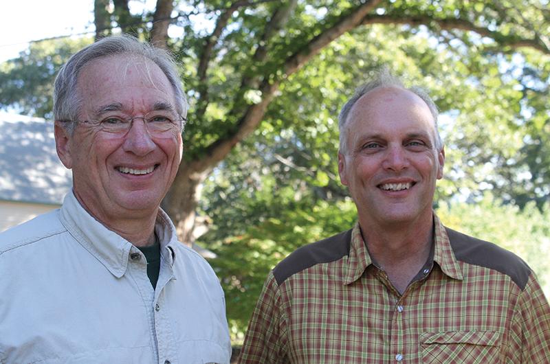 Tag Team: From left, the Tick-Borne Illness Reduction Initiative co-chairs Michael Loberg and Matthew Poole.
