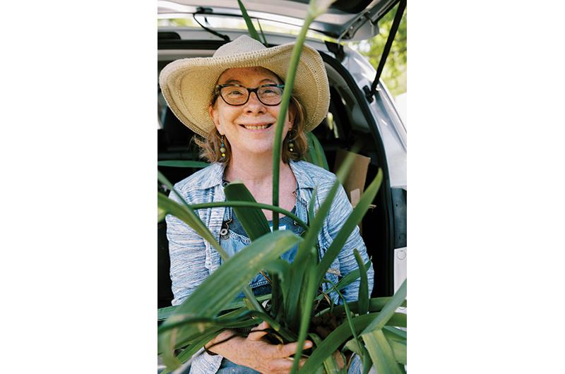 Heidi Feldman at the 2021 plant swap.