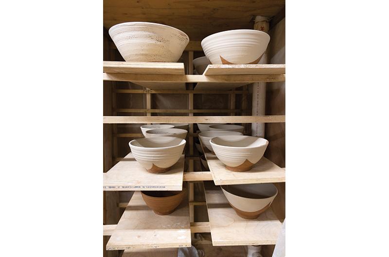 Pieces are ready to be fired.