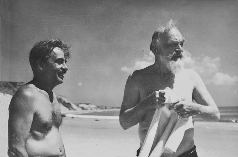 Thomas Hart Benton, left, and Boardman Robinson.