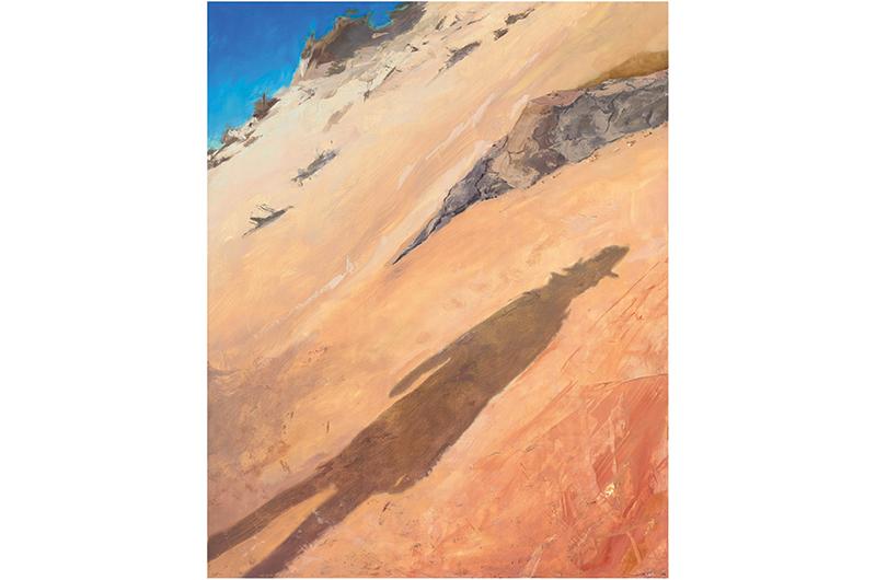 Dune Walker, oil on panel, 36 x 48 inches, 2023.