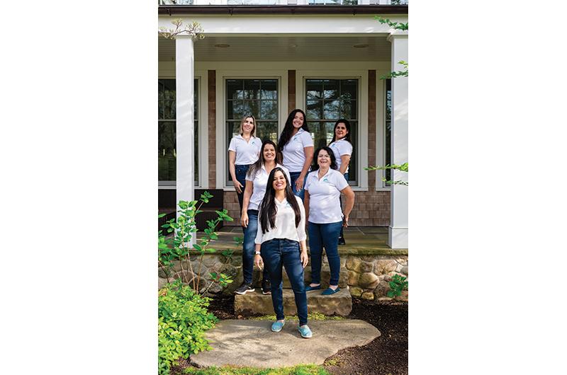 Owner Mikaella Silveira (front) and her iCare Cleaning Services staff scrubbed the competition to walk away with their first win.
