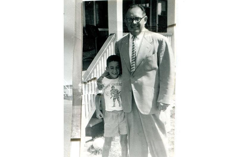 A young Ron Rappaport with his father, Dr. David Rappaport, a.k.a. “Papa D.”