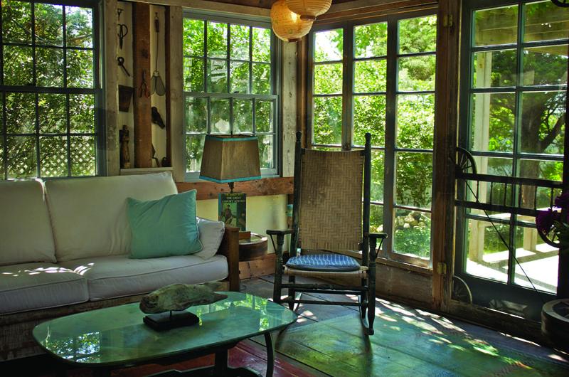 Now fifty years old, the house reflects years of tinkering and loving toil.