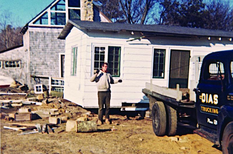 The Sears, Roebuck & Co "mail order" cottage during construction.