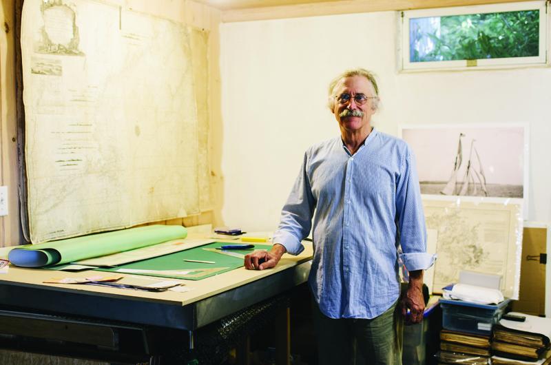 Captain David Dandridge of the Steamship Authority in his chart room.