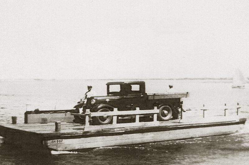 “Tony Midge” Bettencourt built the City of Chappaquiddick the first self-propelled ferry scow. It served as the model for the boats that continue to bring vehicles to and from Chappy today.