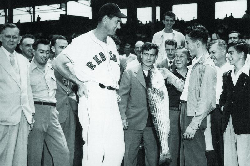 Ted Williams Displays Deep-Sea Fishing Catch History (24 x 36)