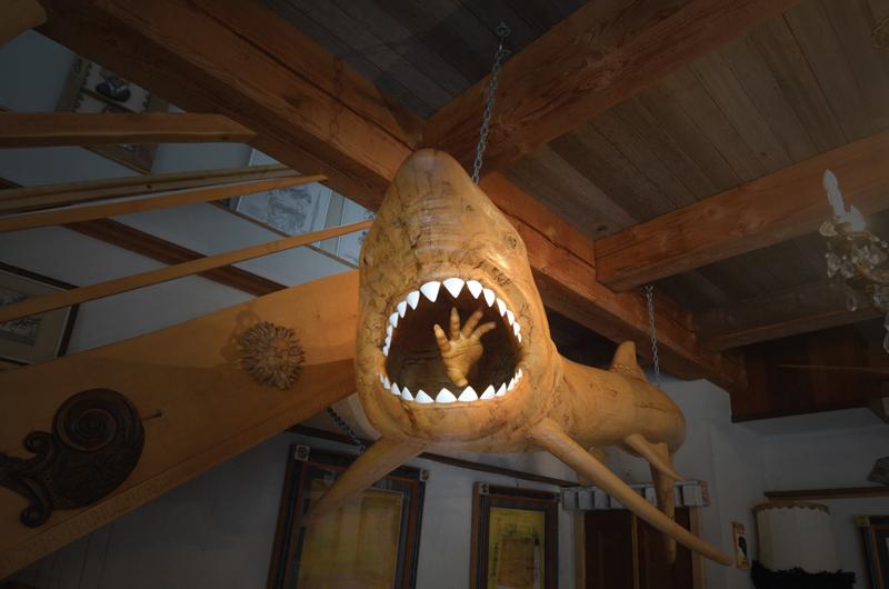 Great White was inspired by a real shark temporarily trapped in an inlet near Woods Hole.