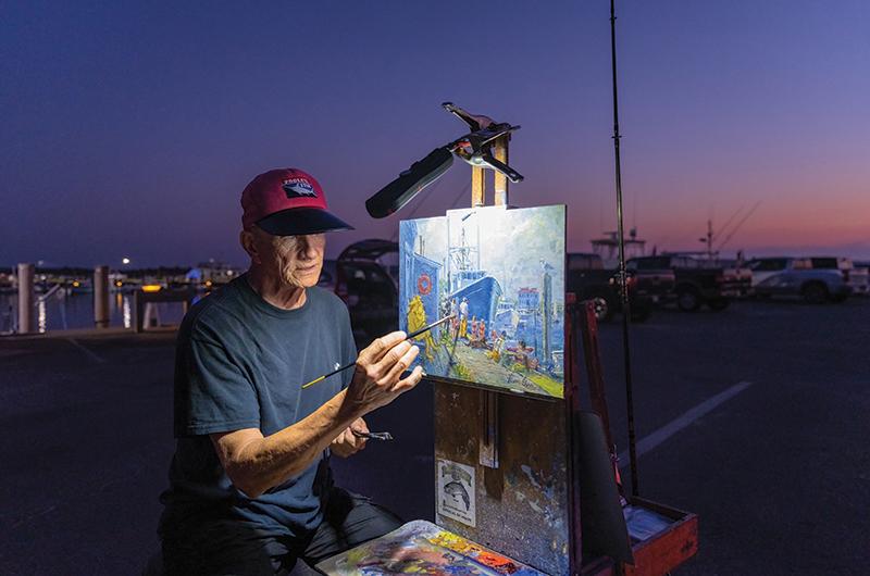 First Place Artist at Work by Larry Glick